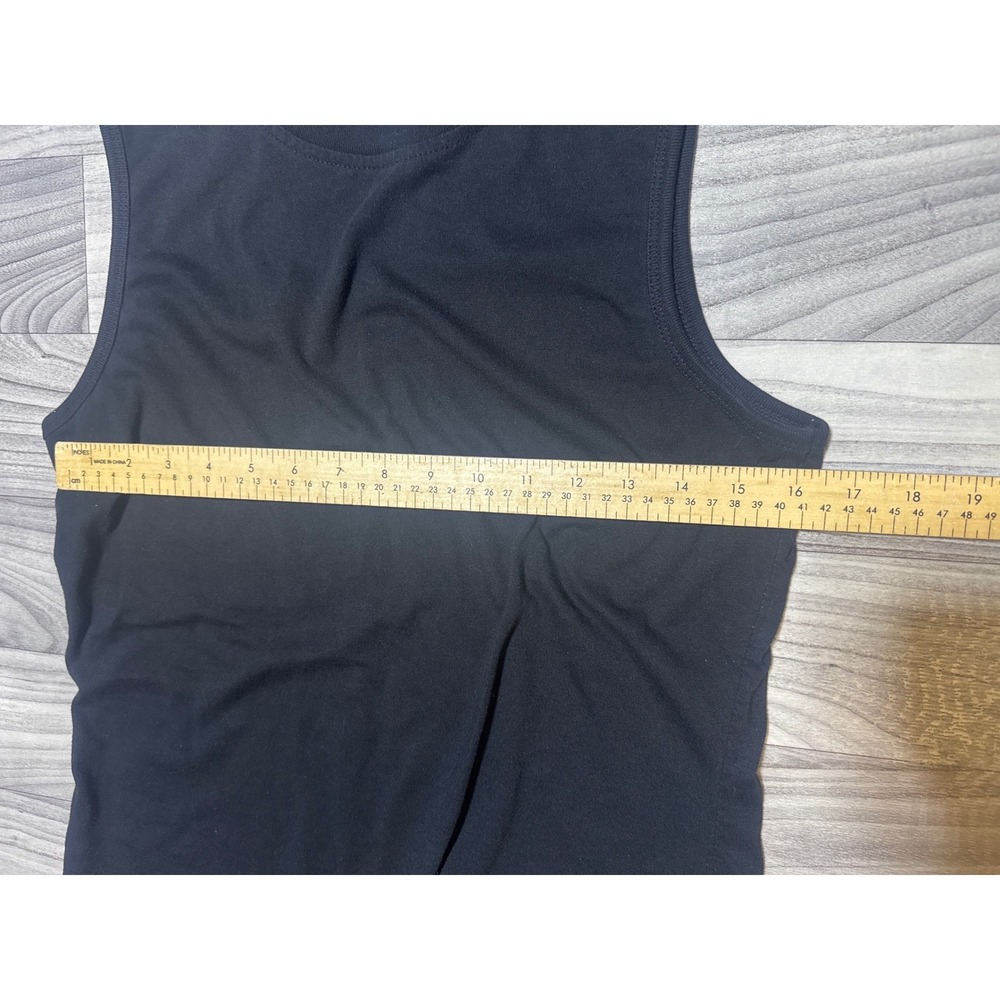 The Limited Womens Mock Neck Sleeveless‎ Top Black Solid Cotton Blend Size L - Picture 3 of 5